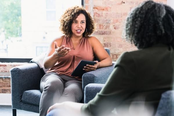 Counselling for employee as part of helping towards stress, burnout and mental health