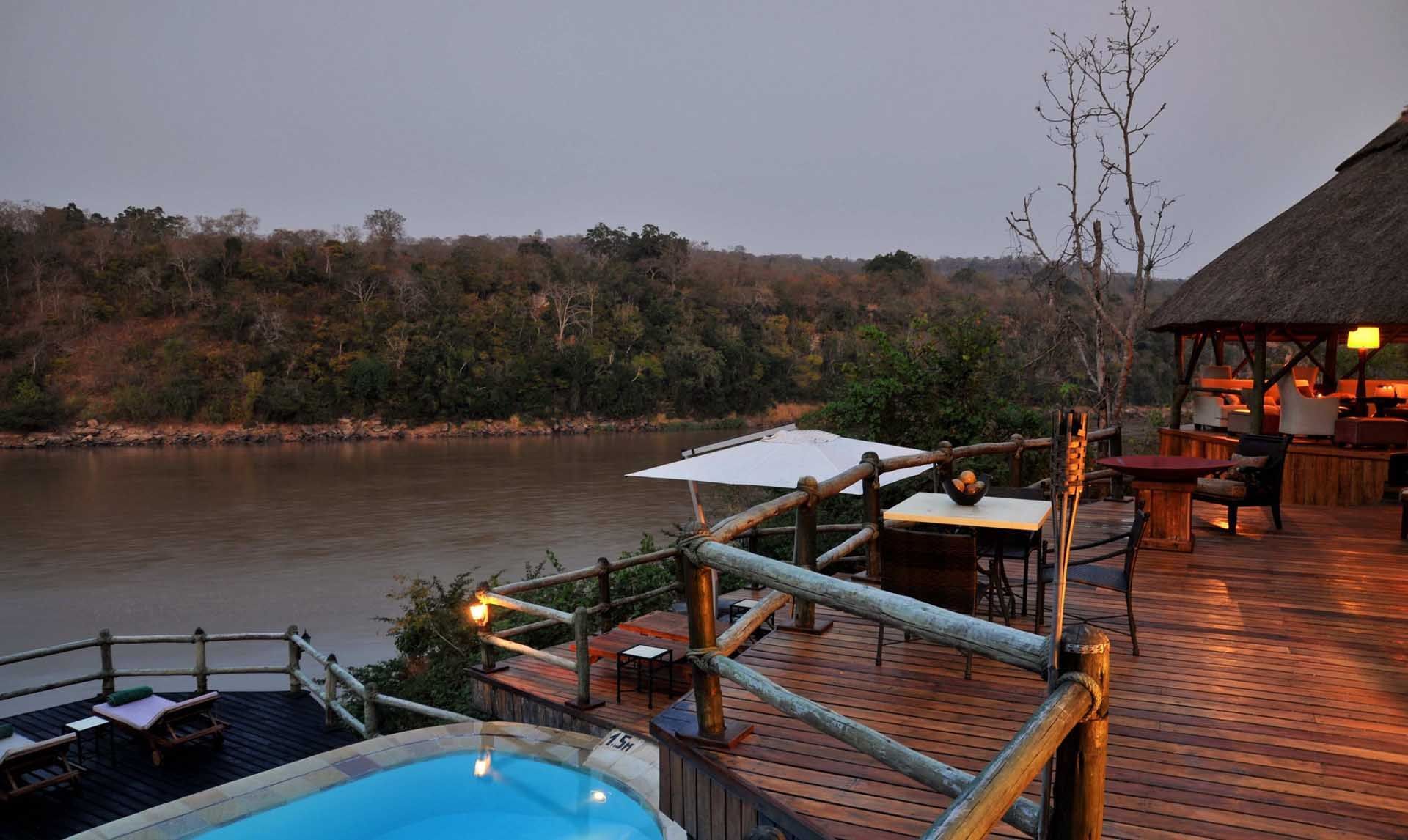 An exterior view of the hotel at Serena Mivumo River Lodge