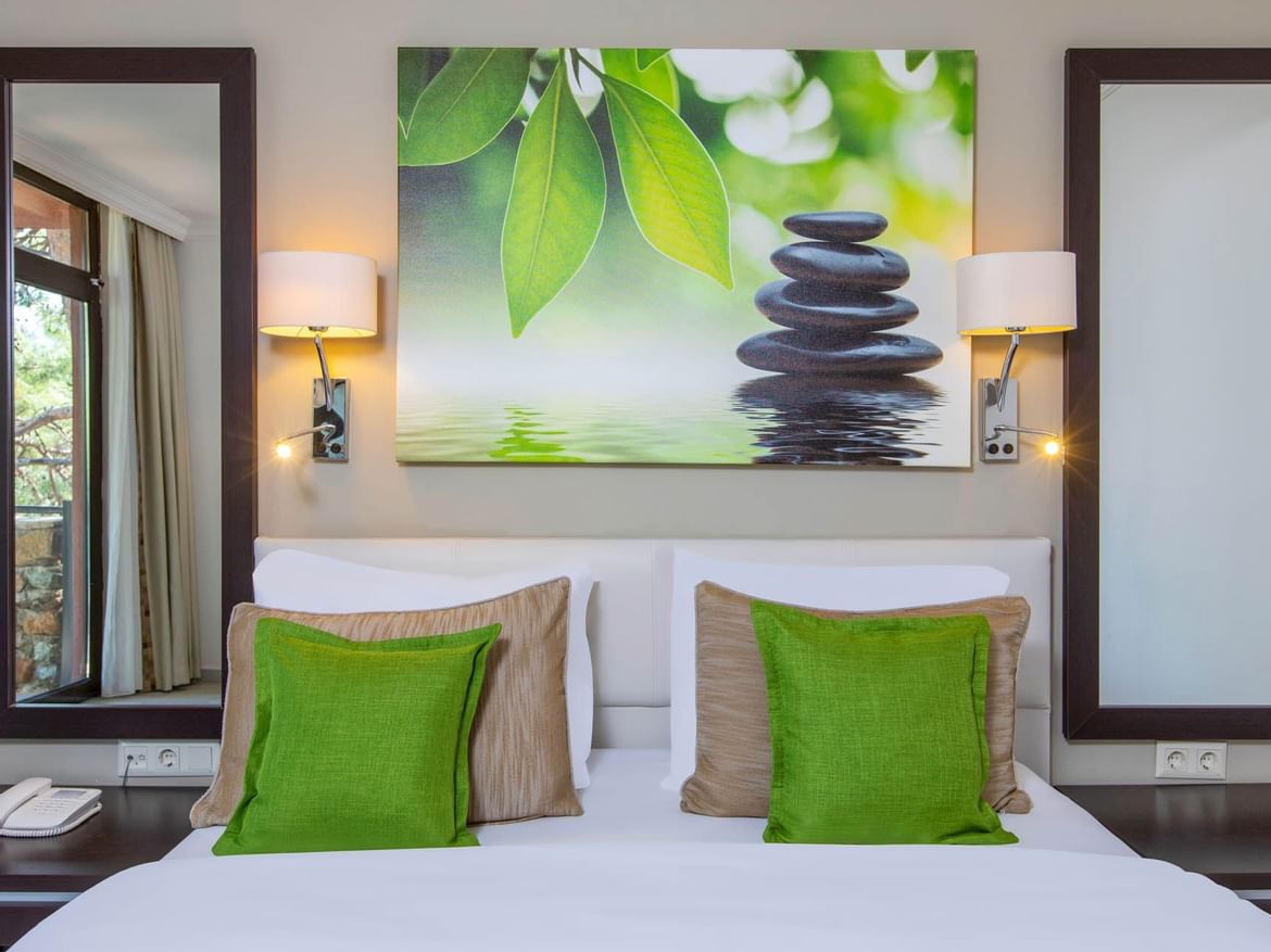 Suite room with a double bed at Marmaris Bay Resort