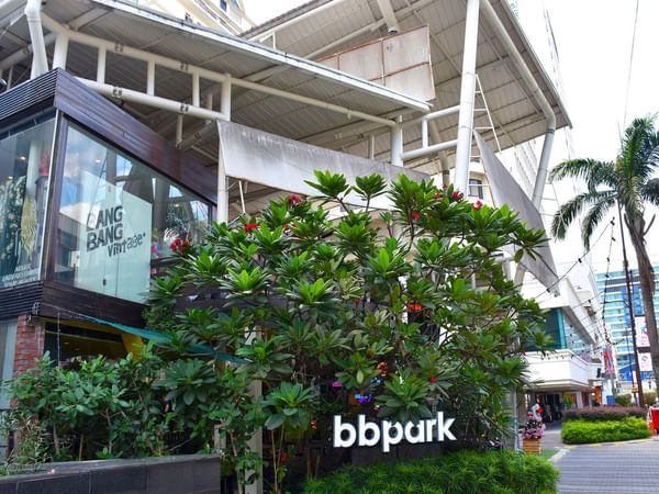 Bbpark sign board by the entrance at Federal Hotels International