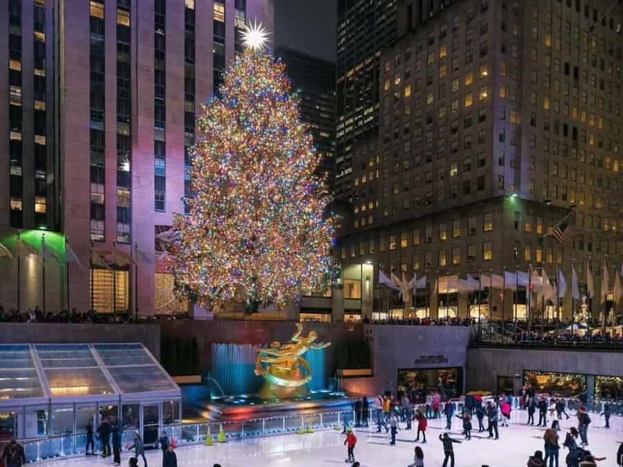 Rockefeller Center Skating Rink in NYC