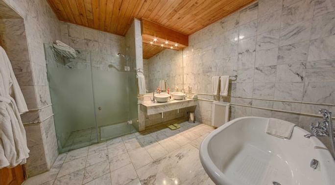 Interior of a bathroom in a Hotel Room at Swat Serena Hotel