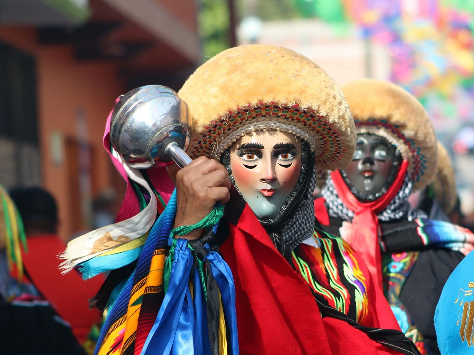 Masked performers in Chiapa De Corzo near One Hotels