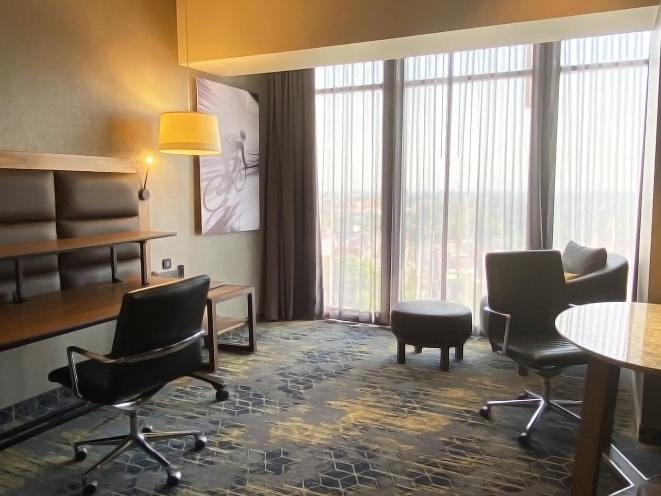 Interior of the Flex office room at FA Hotels & Resorts