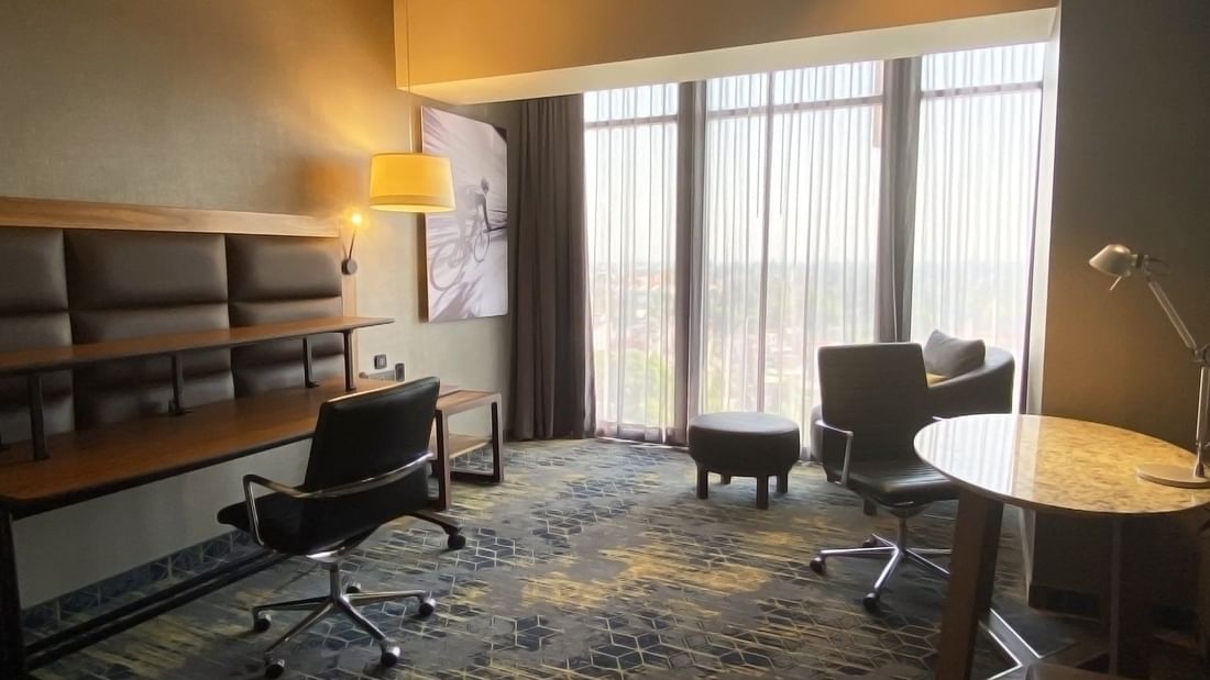Interior of the Flex office room at FA Hotels & Resorts