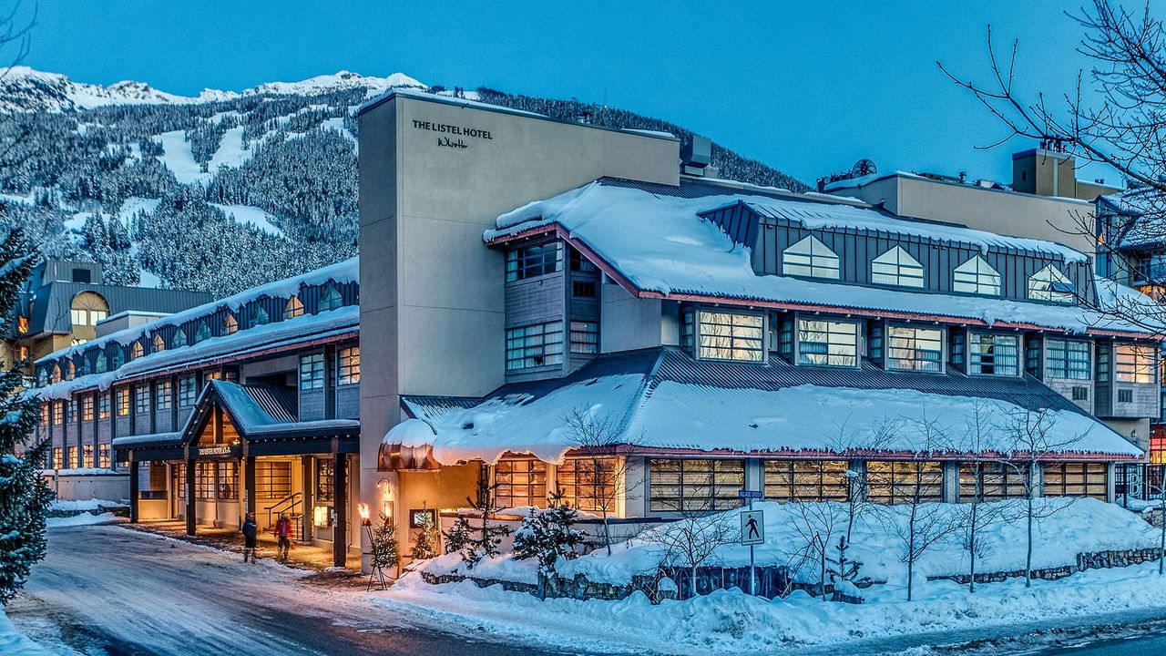 Listel Whistler Hotel by Coast Exterior winter