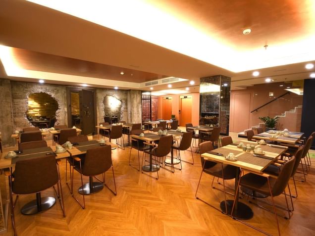 Dining area of Tresor Restaurant at Design Plus Bex Hotel