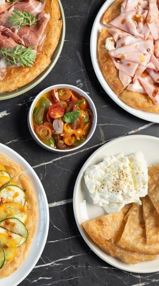 Plate of food from Kimika NYC