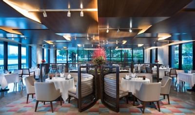 Interior of Silk Road Restaurant at White Swan hotel