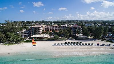Aerial view of the hotel and beach near Accra Beach Hotel & Spa