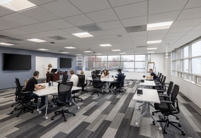 Group of people in a conference room at Aramark Ross