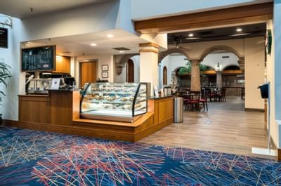 Reception area of Starbucks at MCM Elegante Beaumont