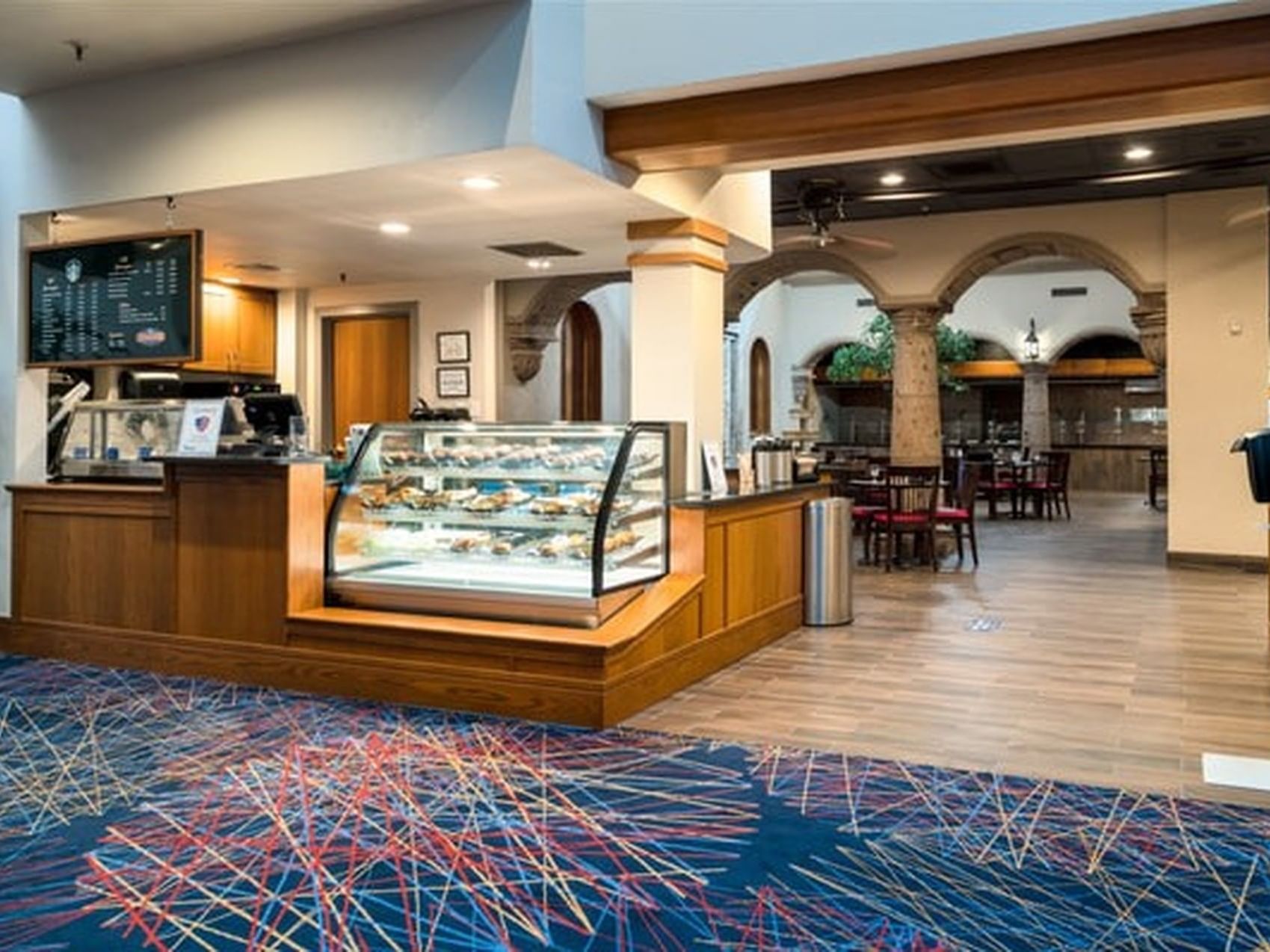 Reception area of Starbucks at MCM Elegante Beaumont
