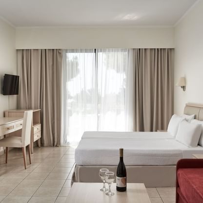 Interior of the Standard Room at Kiotari Miraluna  