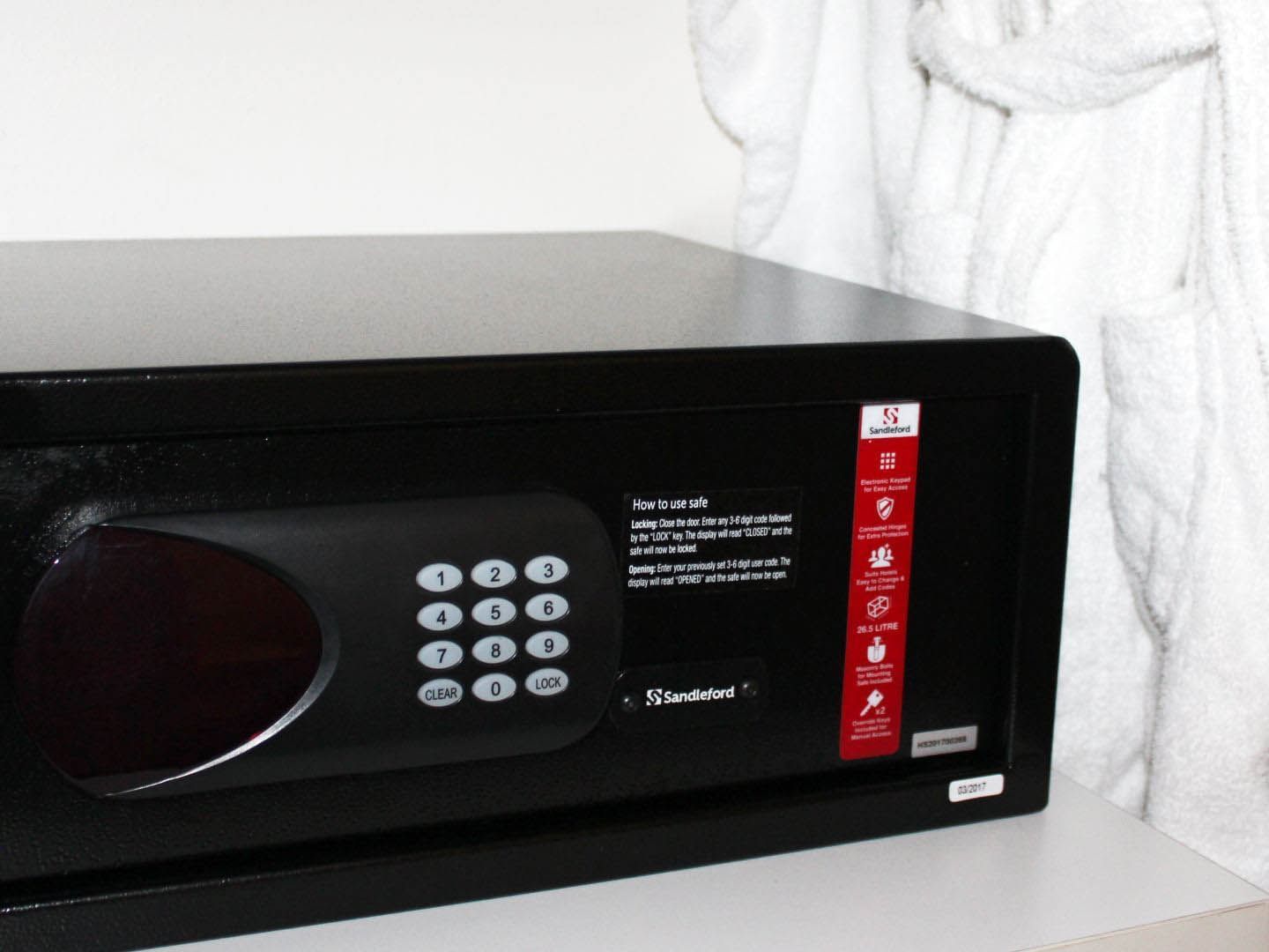 Safe box in Executive King Plus at Grand Chancellor Adelaide