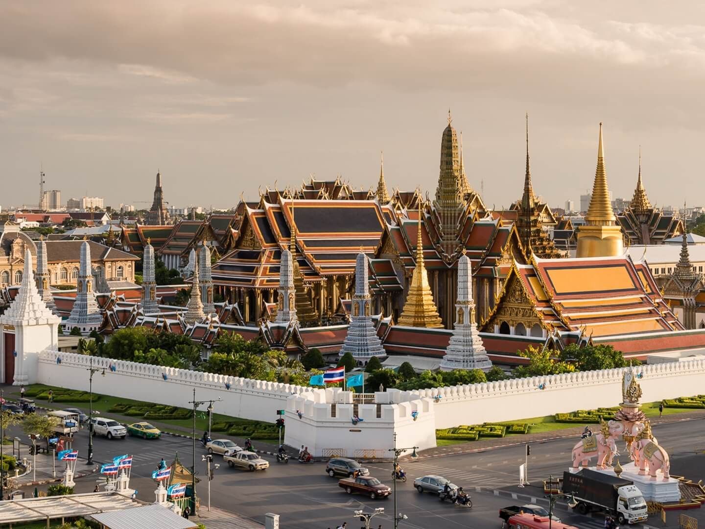 Aerial view of the Grand Palace near Maitria Mode Sukhumvit 15