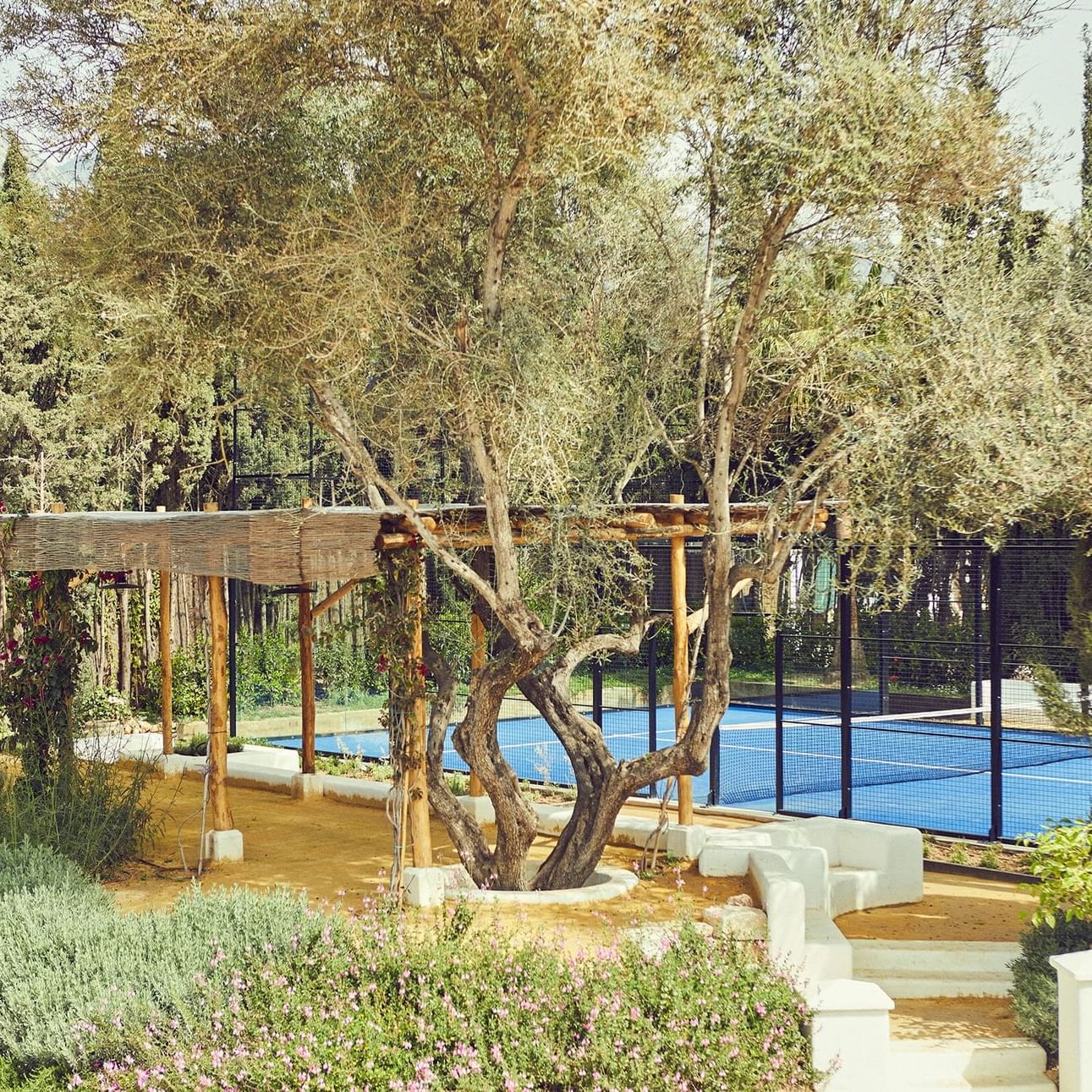 paddel court at the marbella club hotel