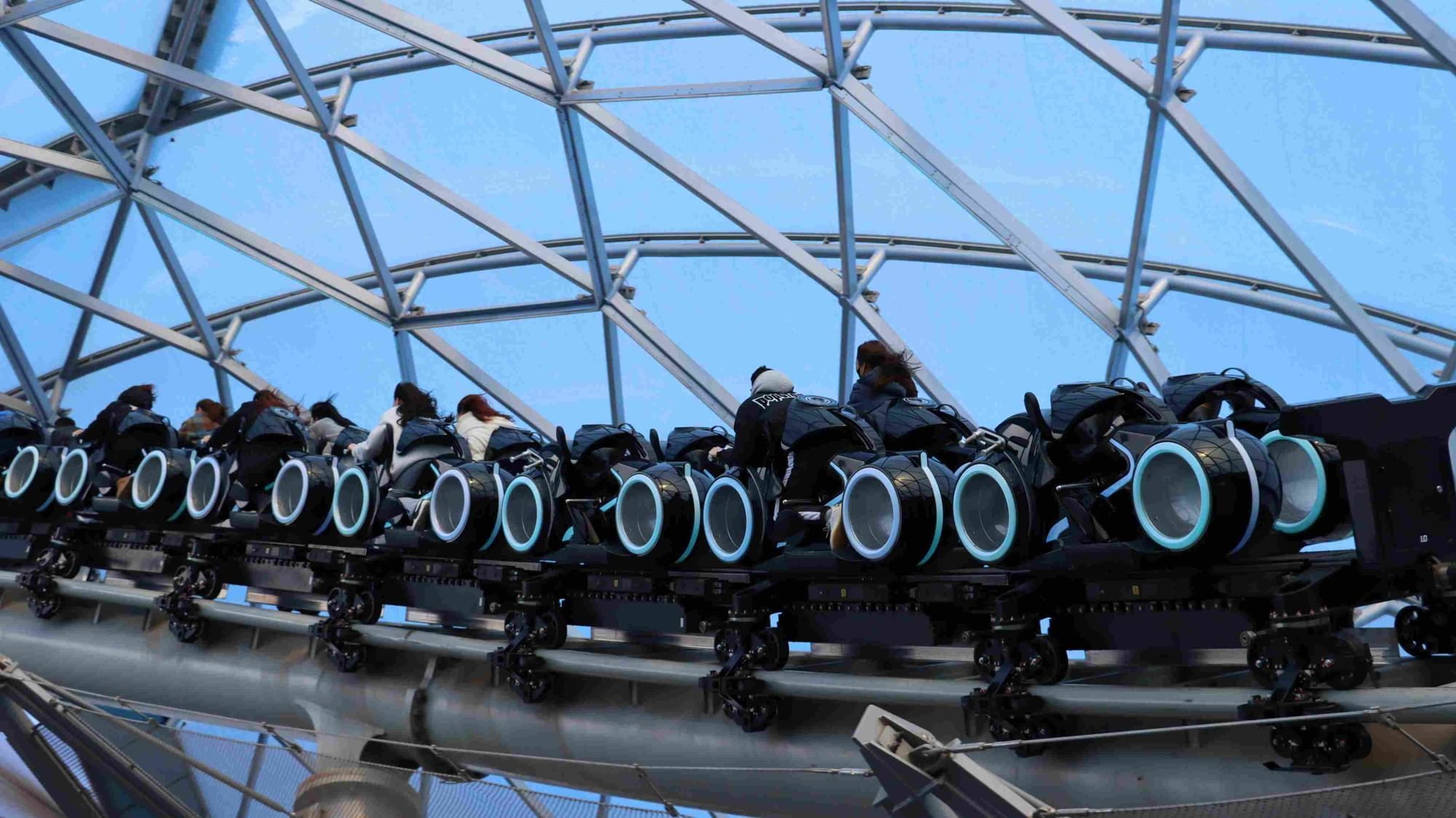 TRON Lightcycle / Run  a thrilling ride at Walt Disney World Resort