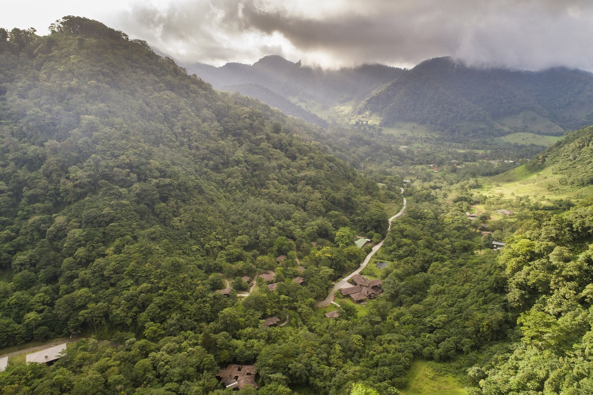aerial view of mountains