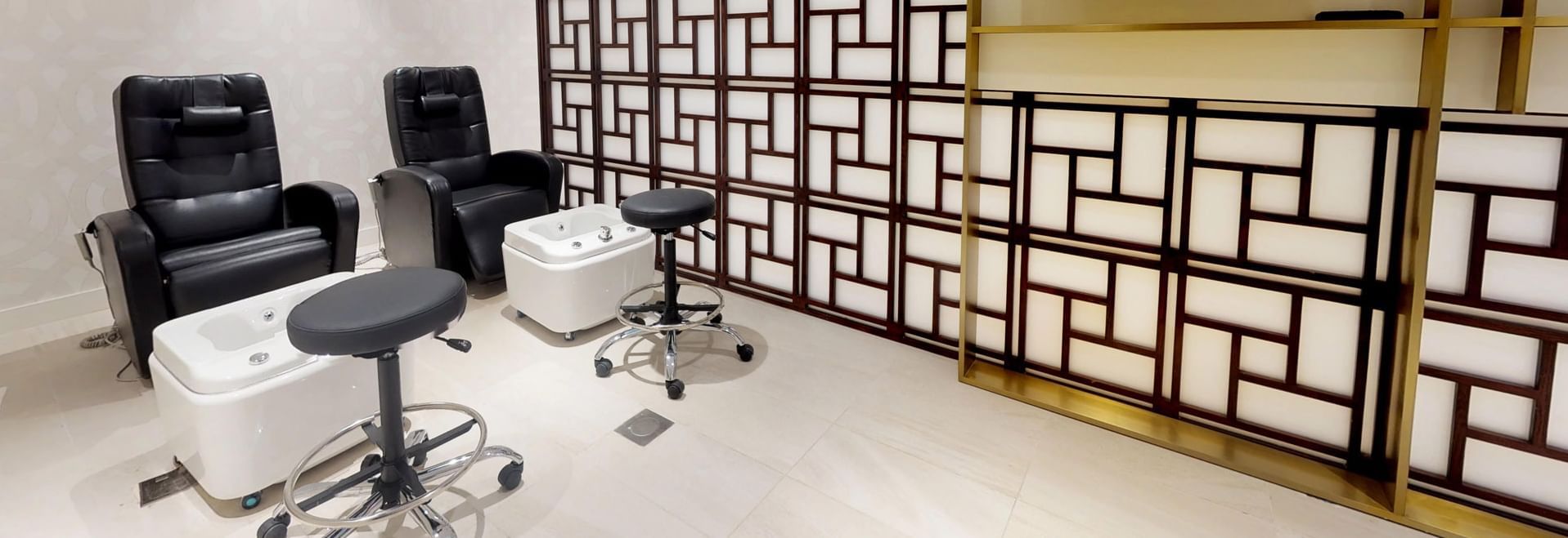 Interior of Wellness Salon at Hotel Galleria.