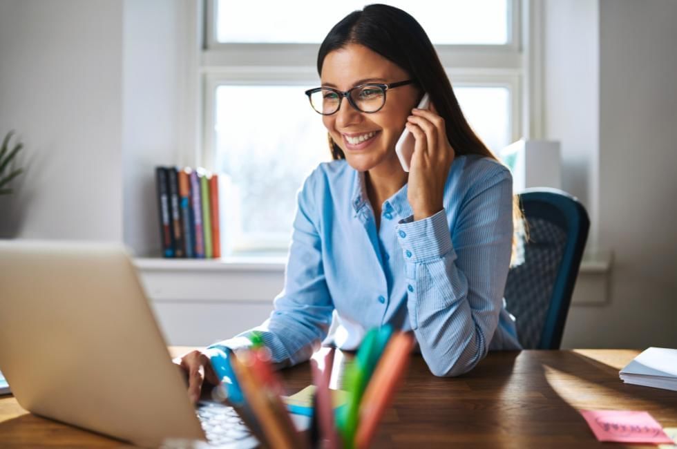 women working from home