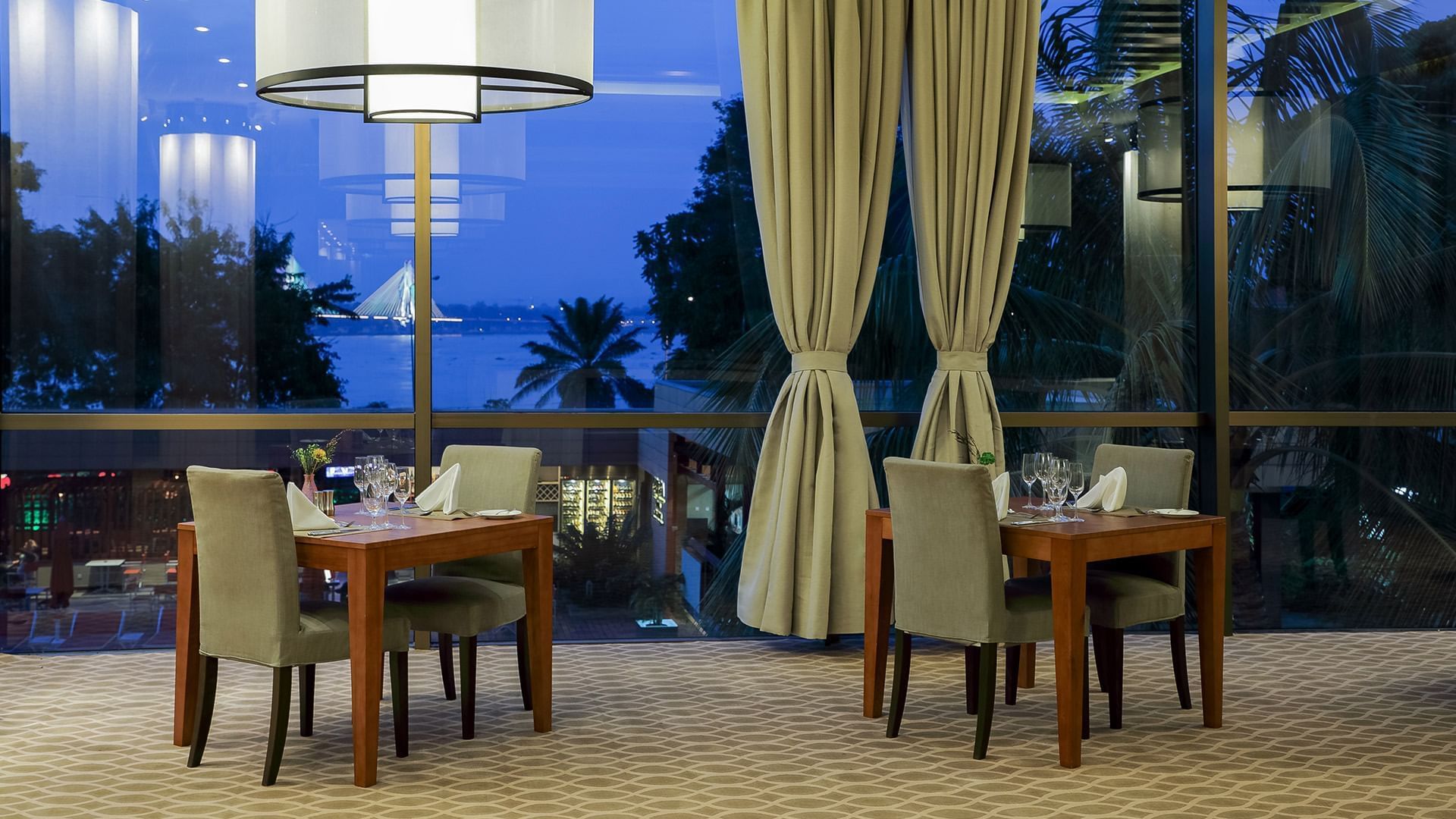 Restaurant at Fleuve Congo Hotel Hotel in Kinshasa