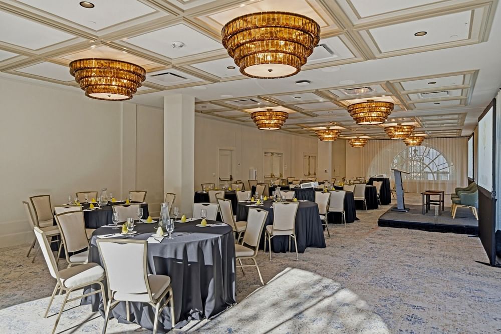 meeting room set up at el PRADO