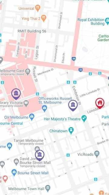 Student Living on Lonsdale Map