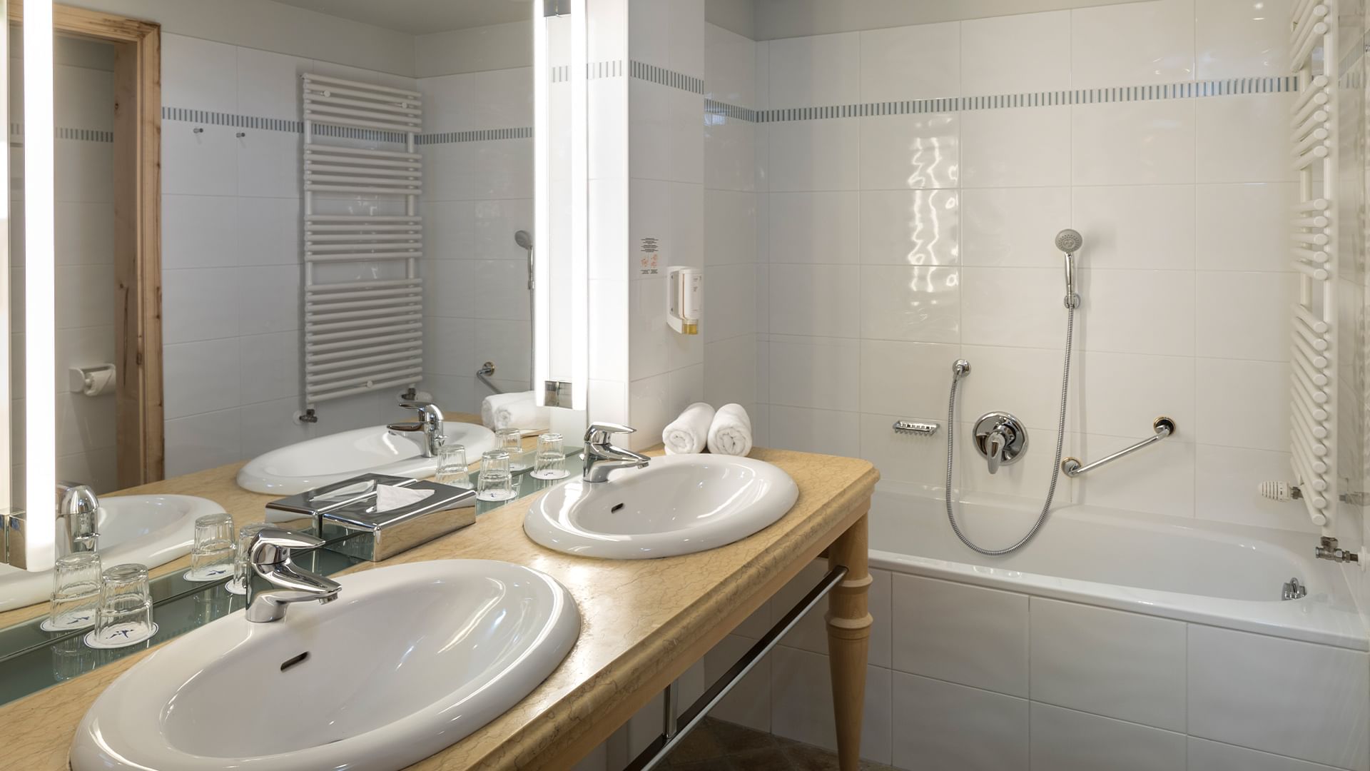 Bathroom vanity, Family Suite Comfort at Falkensteiner Hotels