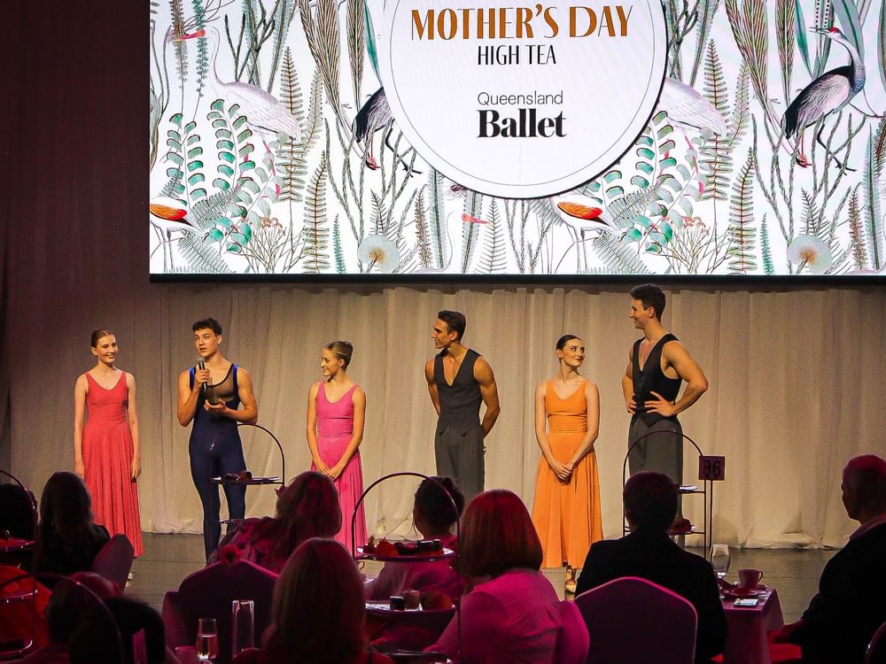 Dancers showcase their skills on stage in Queensland Ballet near Sofitel Brisbane Central