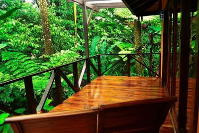 Balcony in Casita Deluxe Forest View at Rio Celeste Hideaway