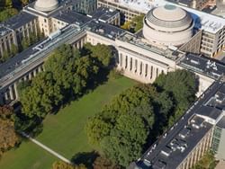 aerial view of a building