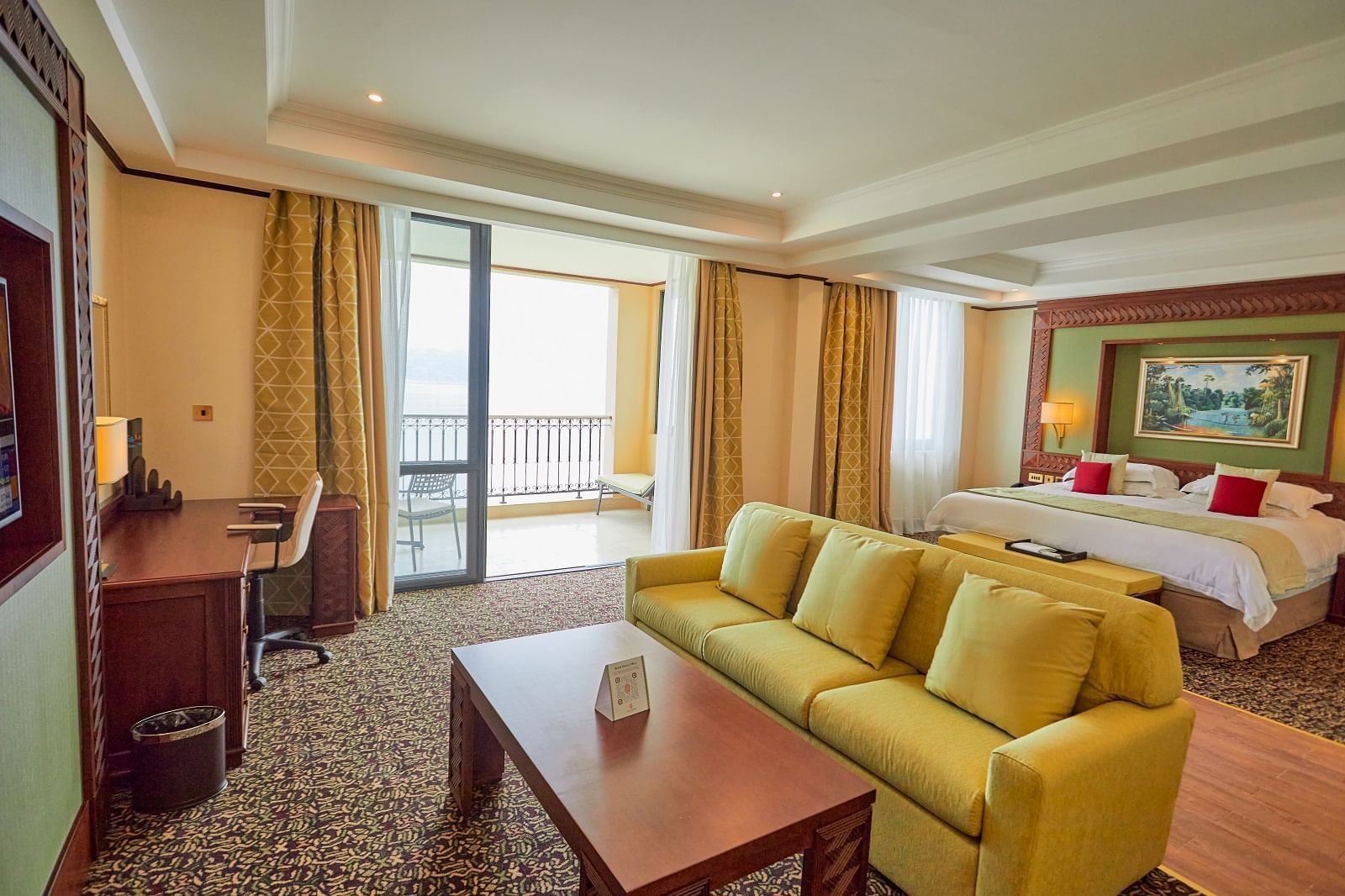 Lounge area in The Junior Suite at Goma Serena Hotel