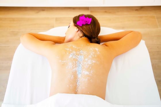 Woman getting treatment in the spa at Retreat Costa Rica