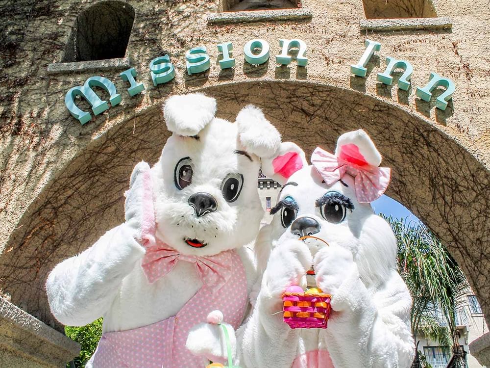 Easter Bunnies of the Mission Inn 
