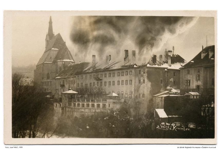 1919 - Hotel Ruze, Český Krumlov, Czech Republic