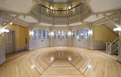 Interior of a hall at Mt. Washington Conference Center