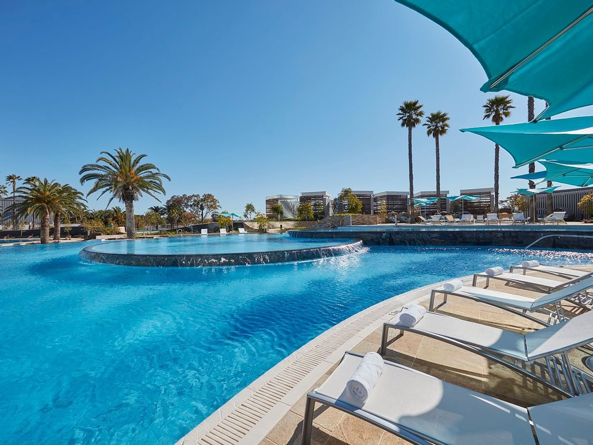 Outdoor swimming Pool & The Enclave at Crown Hotel Perth