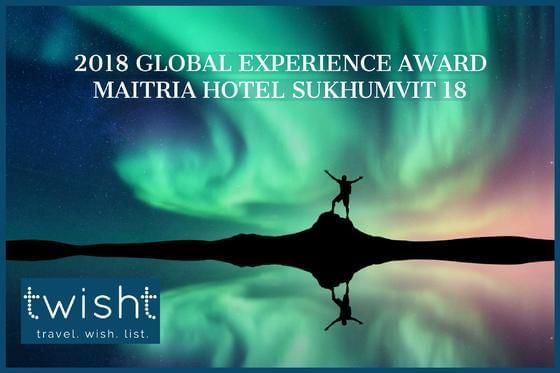 2018 Global Experience Award of Maitria Hotel Sukhumvit 18