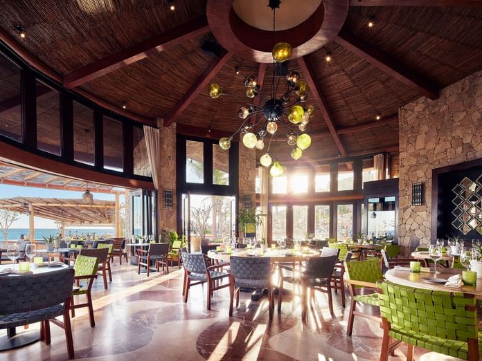 De Cortez Grill and restaurant at Hacienda del Mar Los Cabos with a beautiful view of the ocean