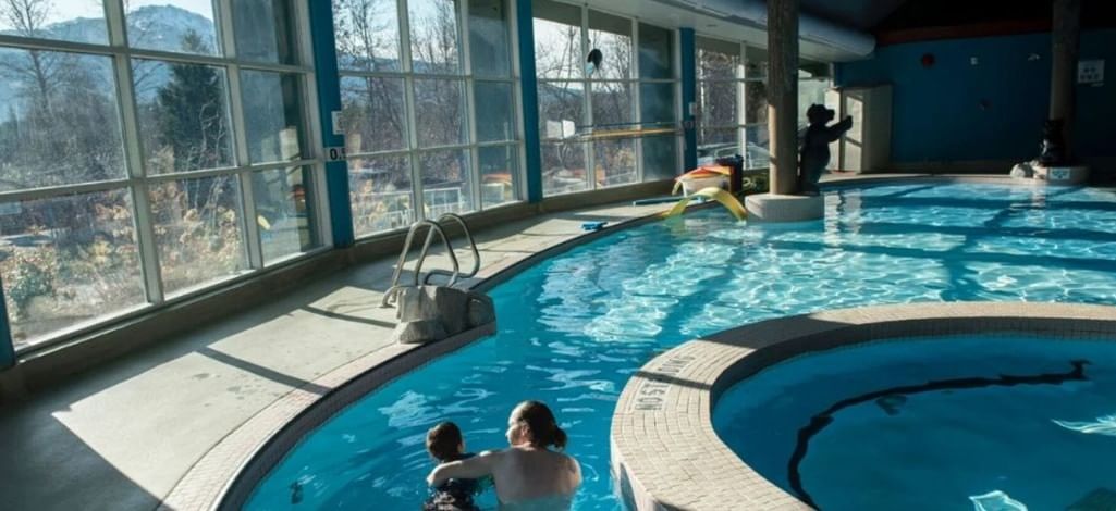 Swimmers enjoy Meadow Park indoor pool