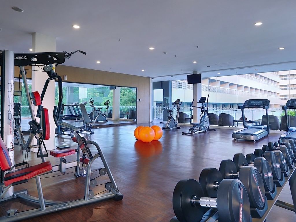 The fitness center at Royal Ambarrukmo Yogyyakarta