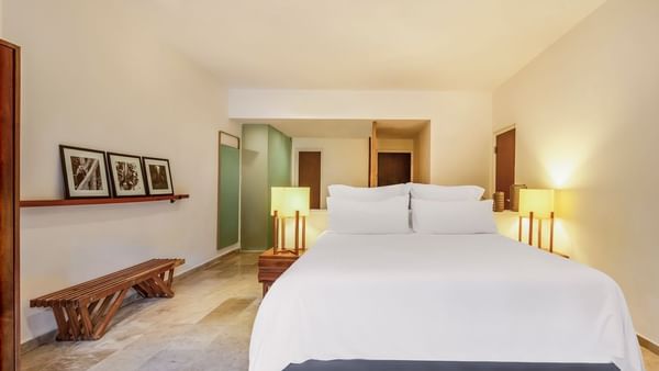 Bedroom of Casita 1 King at The Explorean Cozumel