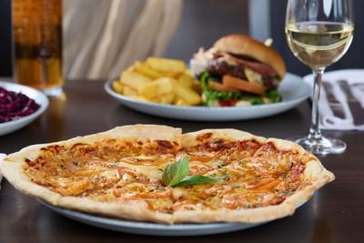 Pizza at The Grand Atlantic Hotel in Weston-super-Mare