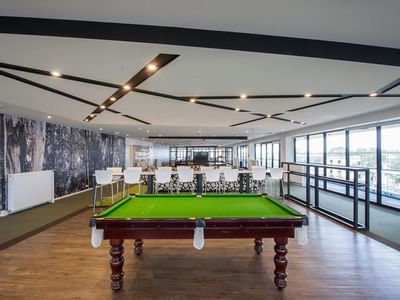 Challenge your friends to a game of pool