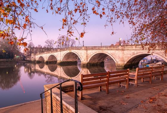 Exterior view of Richmond Bridge near Richmond Hill Hotel