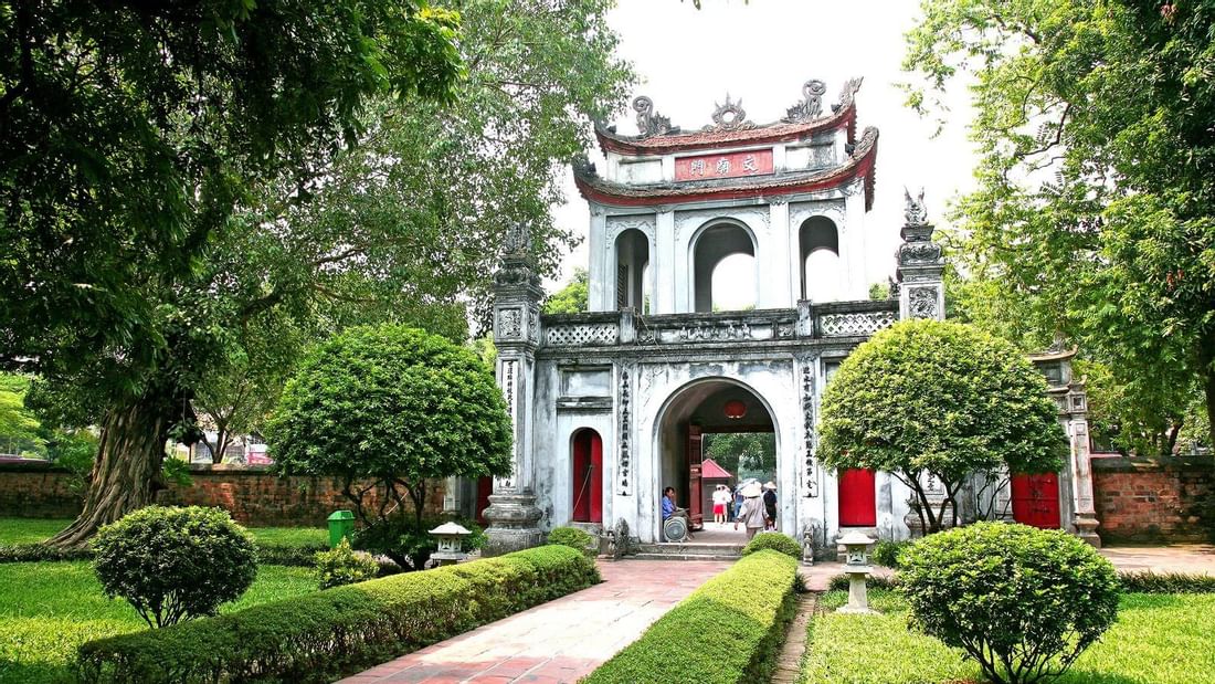 Entrance view of Temple of Literature near Sunway Hotel Hanoi