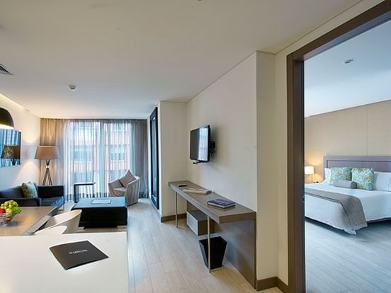 Interior de la habitación Emerald Deluxe en Blue Doors Hotels