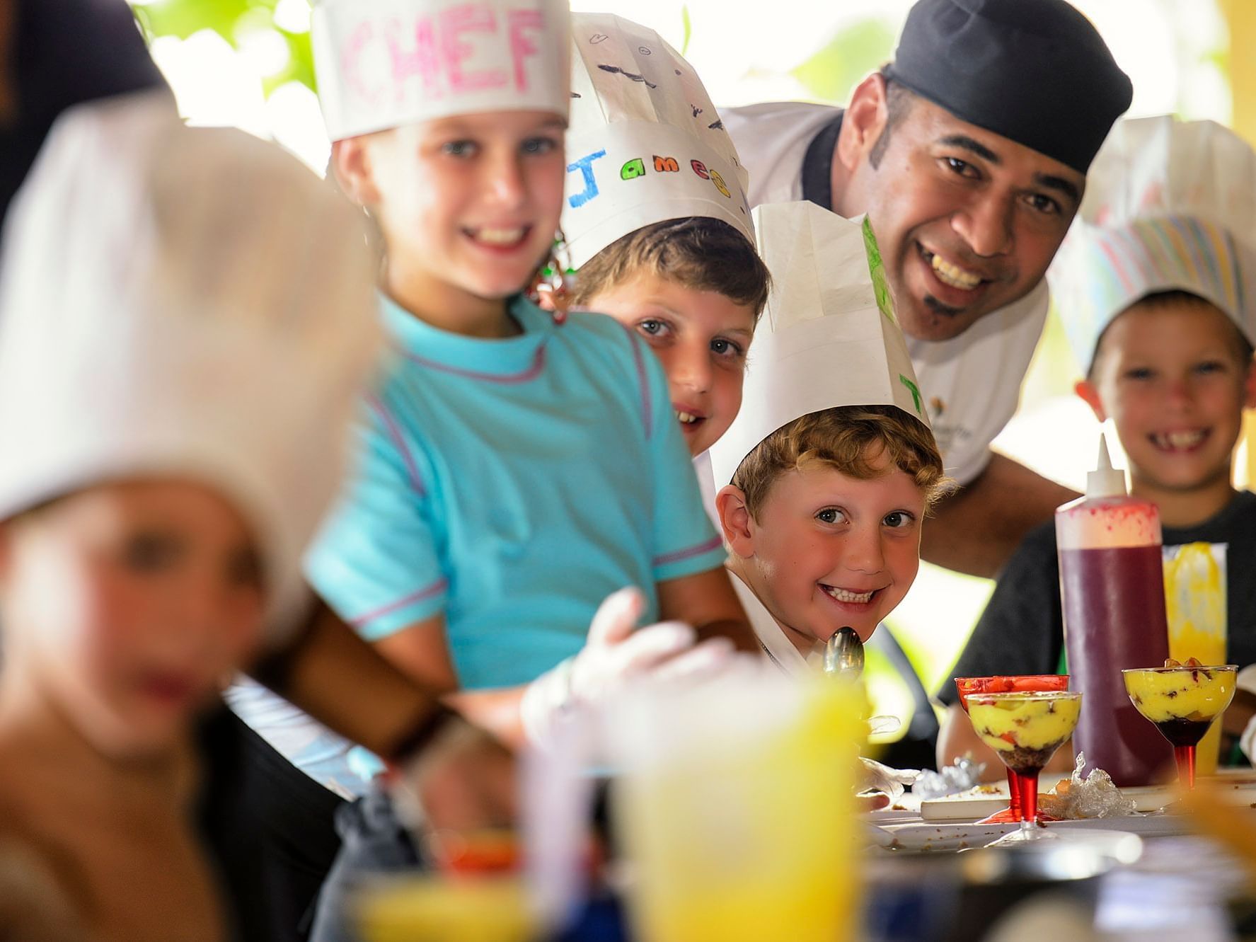 Cooking Lesson experience in the Kids Club at Warwick Fiji