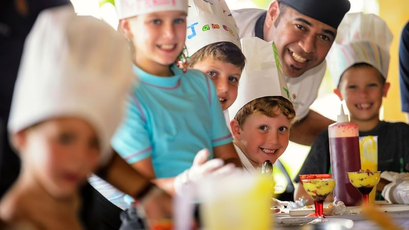 Cooking Lesson experience in the Kids Club at Warwick Fiji